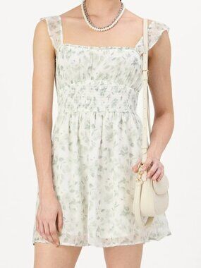 Hollister Saidie Chiffon Flutter Sleeve Mini Dress Size XL